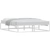 vidaXL Struttura letto senza materasso bianco 160x200 cm in metallo