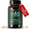 NFO INTERNATIONAL NFO Vitamina D3 2000 UI - 50 µg, capsule softgel, per il sistema immunitario e le ossa [100 softgel]