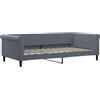 vidaXL Letto da giorno grigio scuro 100x200 cm in velluto