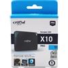Crucial Unità a stato solido Crucial X10 Pro Portable SSD 1TB USB-C 3.2