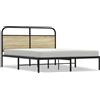 vidaXL Struttura letto senza materasso 150x200 cm Materiale a base di legno rovere Sonoma