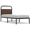vidaXL Struttura letto senza materasso 80x200 cm effetto rovere marrone