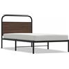 vidaXL Rete da letto senza materasso 100x200 cm Look rovere marrone