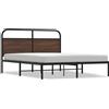 vidaXL Rete da letto senza materasso 150x200 cm Look rovere marrone