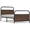 vidaXL Rete da letto senza materasso 90x200 cm effetto rovere marrone