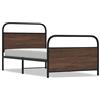 vidaXL Rete da letto senza materasso 100x200 cm Look rovere marrone