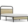 vidaXL Struttura per letto senza materasso 90x190 cm Materiale a base di legno rovere Sonoma