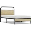 vidaXL Struttura letto senza materasso 100x190 cm Materiale a base di legno rovere Sonoma