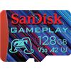 SANDISK Scheda MicroSD SanDisk GamePlay, 128 GB