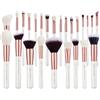Jessup marchio professionale Makeup Set Beauty Cosmetic Foundation Powder Blush Eyeshadow Blending Highlighter Naturale-Synthetic Hair Brushes Pearl White Rose Gold