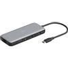 Digitus DA-70914 DIGITUS Docking USB-C->HDMI,USB3.2,RJ45,SD,MicroSD,PD Alu si