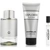Montblanc Mont Blanc - Explorer Platinum Set regalo EDP 100 ml, gel doccia 100 ml e miniatura EDT 7,5 ml 100 ml