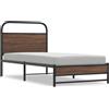 vidaXL Rete da letto senza materasso 90x200 cm effetto rovere marrone