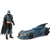 Spin Master DC Comics Shadow Guardian Batmobile + action figure di Batman - veicolo con tettuccio apribile, action figure di Batman movibile di 30 cm nel design originale del fumetto, per bambini e fan dei supereroi a partire dai 3 anni di età