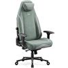 Diablo Chairs Diablo X.Eye Prime sedia da gioco con funzione di raffreddamento sedia da ufficio sedia da scrivania, carico massimo 140 kg, dimensioni normali, colore verde