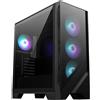 MSI MAG FORGE 321R AIRFLOW Custodia per computer Midi Tower nera, trasparente