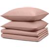 Blumtal biancheria da letto 2x 135x200cm + 2x federa 80x80cm - Lenzuola in microfibra 135x200cm - Set di 4 lenzuola rosa