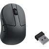 Keychron M4 Mouse ottico senza fili, USB, Bluetooth, 2,4GHz, 26000 DPI, 1000 Hz, nero M4-A1