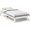 vidaXL Letto in legno massiccio senza materasso bianco 90x200 cm in legno di pino