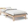 vidaXL Letto in legno massiccio senza materasso 90x200 in legno di pino