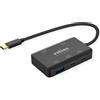 ROLINE Hub ROLINE USB 3.2 Gen 2, 4 vie (2x USB-A + 2x USB-C), PD, cavo di collegamento di tipo C