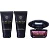 Versace Set regalo Versace Crystal Noir da donna acqua profumata 50 ml + lozione corpo 50 ml + gel doccia 50 ml