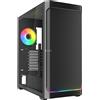 Sharkoon 4044951041664 Sharkoon Gehäuse AK4W RGB ATX 1xGlas schwa