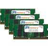 PHS-memory Kit di memoria RAM PHS-memory 128GB (4x32GB) per Dell Precision 7710 DDR4 SO DIMM 2666MHz PC4-2666V-S (SP396140)