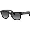 Meta Ray-Ban RW4008 Meta Wayfarer nero opaco/grafite