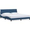 vidaXL Struttura letto senza materasso "Hanko" Blu 180x200 cm tessuto