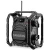 SANGEAN Radio DAB+/FM/RDS BT AuxIn USB 2Weckz. Sleept. IP65 Batteria sw