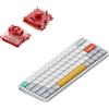Nuphy - Air60 V2 Tastiera meccanica senza fili QMK/VIA, QWERTY US, 60% Bluetooth a basso profilo / 2,4GHz - Iconic White Cowberry