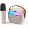 Cellularline Altoparlante Karaoke Bluetooth Mini Bianco (61038)