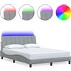 vidaXL Struttura letto senza materasso "Hanko" grigio chiaro 140x200 cm tessuto