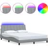 vidaXL Struttura letto senza materasso "Hanko" grigio chiaro 160x200 cm tessuto
