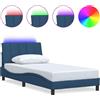 vidaXL Struttura letto senza materasso "Hanko" Blu 100x200 cm tessuto