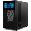 Nox Hummer BIOS Semi ATX Tower ATX con display LCD in vetro temperato USB-C Nero