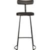 vidaXL Sgabello da bar 2 pezzi nero 49x43x103 cm in legno massiccio di mango