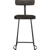 vidaXL Sgabello da bar 2 pezzi nero 49x43x88 cm in legno massiccio di mango