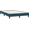 vidaXL Struttura letto senza materasso blu scuro 120x210 cm in velluto