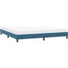 vidaXL Struttura letto senza materasso blu scuro 180x210 cm in velluto