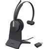 Yealink WH64 Hybird Mono con stazione di ricarica Squadre Cuffie, senza fili, 20 - 20000 Hz, ufficio/call center, 92 g, cuffie, nero