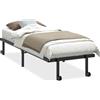 vidaXL Struttura letto senza materasso Pieghevole nero 80x200 cm acciaio