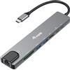 Equip 133497 Equip Adapter USB-C -> HDMI,GbE,3xUSB3.2 Gen1,SD/TF,PD 100W