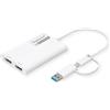 ROLINE Adattatore Multi-DisplayLink USB Tipo A+C - 2x HDMI, Multi-Stream 4K