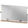 Duravit Sivida miroir, chrome, 1250x36x650mm, éclairage à poser, interrupteur à détecteur, raccordement au réseau, SV7424010550000, SV7424010550000