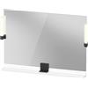 Duravit Sivida miroir, noir diamant mat, 1050x36x650mm, éclairage à poser, interrupteur à détecteur, raccordement au réseau, SV74230BD220000, SV74230BD220000