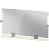 Duravit Sivida miroir, chrome, 1250x36x650mm, éclairage à poser, interrupteur à détecteur, raccordement au réseau, SV7424010HH0000, SV7424010HH0000