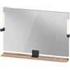 Duravit Sivida miroir, noir diamant mat, 1050x36x650mm, éclairage à poser, interrupteur à détecteur, raccordement au réseau, SV74230BD550000, SV74230BD550000