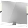 Duravit Sivida miroir, chrome, 850x36x650mm, éclairage à poser, interrupteur à détecteur, raccordement au réseau, SV7422010180000, SV7422010180000